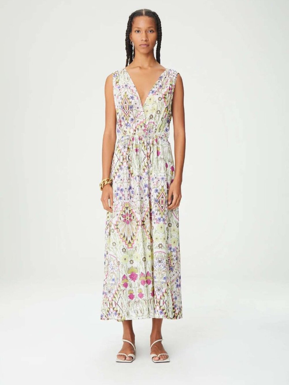 Maria Cher Esquel Maren Long Dress Size L